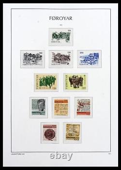 Lot 39021 Complete, MNH stamp collection Faroe islands 1940-2000 in Kabe album