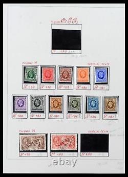 Lot 39033 Stamp collection Great Britain 1912-1981 in 2 albums