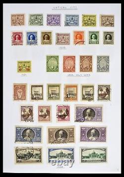 Lot 39099 Stamp collection Vatican 1852-2008 with provisorio, in album