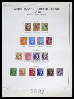 Lot 39156 Stamp collection Greece 1861-1996 in Schaubek album