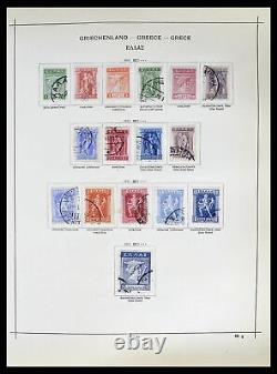 Lot 39156 Stamp collection Greece 1861-1996 in Schaubek album