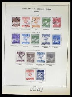 Lot 39156 Stamp collection Greece 1861-1996 in Schaubek album