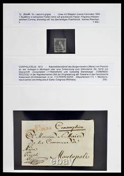 Lot 39202 Stamp collection Tuscany 1813-1860 in album. Very high cat. Value