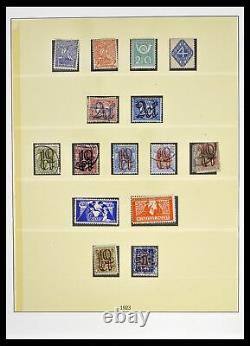 Lot 39221 Stamp collection Netherlands 1852-1966 in 2 Lindner albums