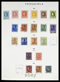 Lot 39223 Well filled stamp collection Venezuela 1859-1984 in 2 albums