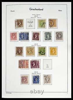 Lot 39243 Stamp collection Greece 1861-1965 in Leuchtturm album