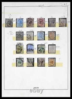 Lot 39265 Overcomplete stamp collection Belgium 1849-1962 in 3 Lindner albums