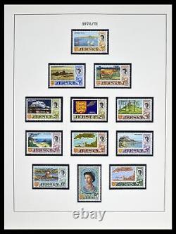 Lot 39273 MNH stamp collection Channel Islands 1941-1982 in 3 Lindner albums