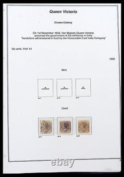 Lot 39379 Stamp collection India and States 1854-1968 in 3 albums