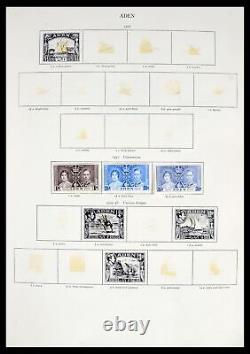 Lot 39424 MH stamp collection British colonies 1937-1952 in SG album