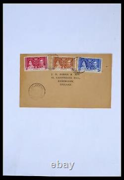 Lot 39424 MH stamp collection British colonies 1937-1952 in SG album