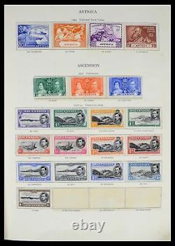 Lot 39424 MH stamp collection British colonies 1937-1952 in SG album