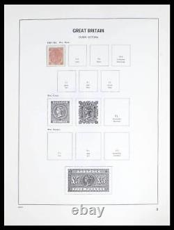 Lot 39643 Stamp collection Great Britain 1841-1992 in Davo album