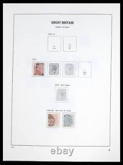 Lot 39643 Stamp collection Great Britain 1841-1992 in Davo album