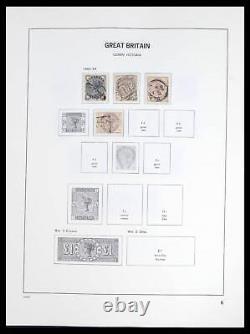 Lot 39643 Stamp collection Great Britain 1841-1992 in Davo album