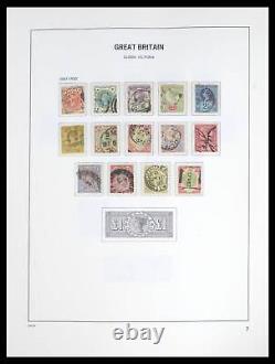 Lot 39643 Stamp collection Great Britain 1841-1992 in Davo album