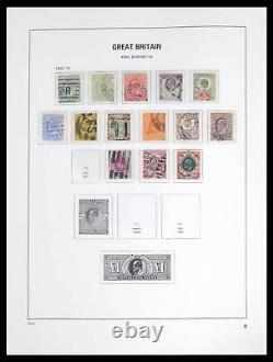 Lot 39643 Stamp collection Great Britain 1841-1992 in Davo album