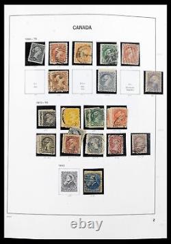 Lot 39692 Stamp collection Canada 1851-1986 in Davo album