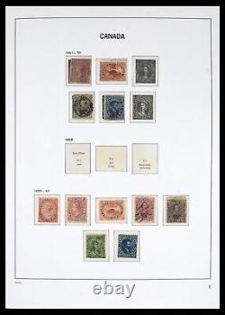 Lot 39697 SUPER stamp collection Canada 1851-2017 in 6 Davo luxe albums