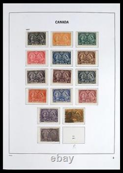 Lot 39697 SUPER stamp collection Canada 1851-2017 in 6 Davo luxe albums