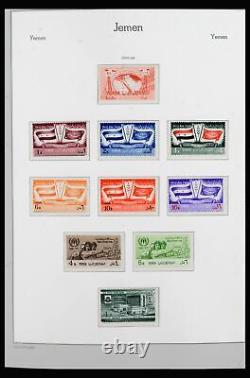 Lot 40124 Stamp collection Yemen 1959-1967 in Leuchtturm album