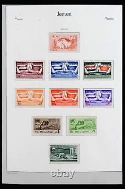 Lot 40124 Stamp collection Yemen 1959-1967 in Leuchtturm album