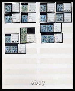 Lot 40300 Stamp collection Netherlands issue 1852 in album