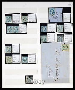 Lot 40300 Stamp collection Netherlands issue 1852 in album