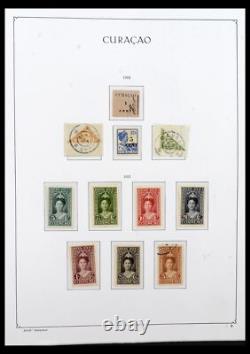 Lot 40509 Almost complete stamp collection Cura? Ao 1873-1976 in Kabe album