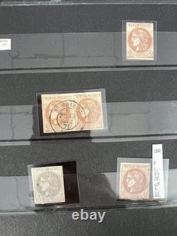 Lot 985 Classic stamp collection France 2 albums varieties, shades, etc++