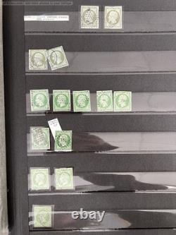 Lot 985 Classic stamp collection France 2 albums varieties, shades, etc++