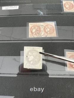 Lot 985 Classic stamp collection France 2 albums varieties, shades, etc++