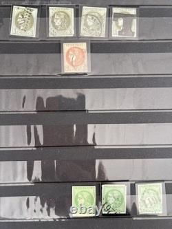 Lot 985 Classic stamp collection France 2 albums varieties, shades, etc++