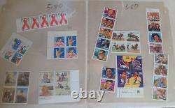 Lot -Hundreds NOS Collectible US Single Stamps & some sheets. All MNH n Sheaths