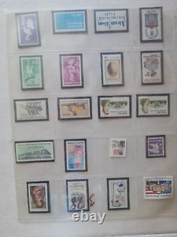 Lot -Hundreds NOS Collectible US Single Stamps & some sheets. All MNH n Sheaths