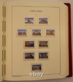 Lot Of 3 Red Lighthouse Stamp Albums, Vatican, I, Ii, 1929-2008 With Slipcases