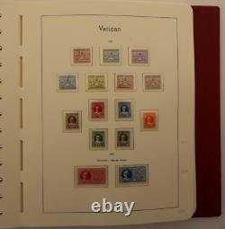 Lot Of 3 Red Lighthouse Stamp Albums, Vatican, I, Ii, 1929-2008 With Slipcases