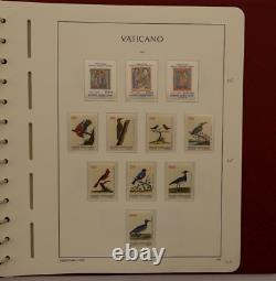 Lot Of 3 Red Lighthouse Stamp Albums, Vatican, I, Ii, 1929-2008 With Slipcases