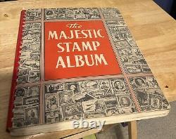 Lot Of 3 Stamp Collection Albums Includes Some Stamps