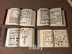 Lot Of 4 Stamp Collection Albums H. E. Harris & Co Citation Scott Standard World