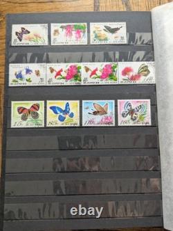 (Lot of 771 Stamps) Butterflies (Insects) #1 Topical Stamp Collection Album Lot