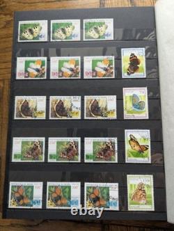 (Lot of 771 Stamps) Butterflies (Insects) #1 Topical Stamp Collection Album Lot