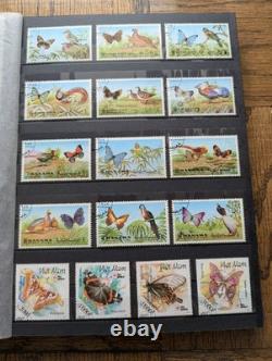 (Lot of 771 Stamps) Butterflies (Insects) #1 Topical Stamp Collection Album Lot