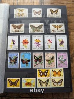 (Lot of 771 Stamps) Butterflies (Insects) #1 Topical Stamp Collection Album Lot