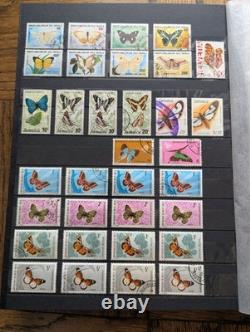 (Lot of 771 Stamps) Butterflies (Insects) #1 Topical Stamp Collection Album Lot