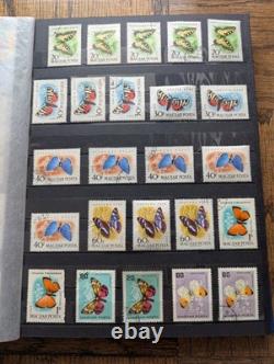 (Lot of 771 Stamps) Butterflies (Insects) #1 Topical Stamp Collection Album Lot