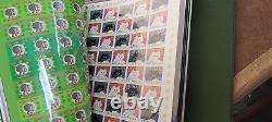 Lot of Vintage Christmas Seal Stamps Collection 1955-1978 (40 Pages) in Album