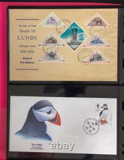 Lundy Island Comprehensive Local Post Specialized Stamp Collection Album ZAYIX