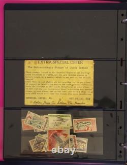Lundy Island Comprehensive Local Post Specialized Stamp Collection Album ZAYIX