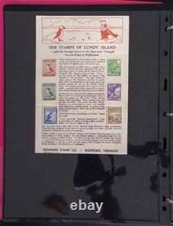 Lundy Island Comprehensive Local Post Specialized Stamp Collection Album ZAYIX
